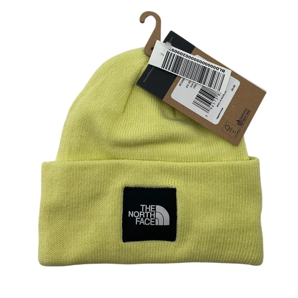 The North Face Beanie Big Box One Size Sun Sprite NEW